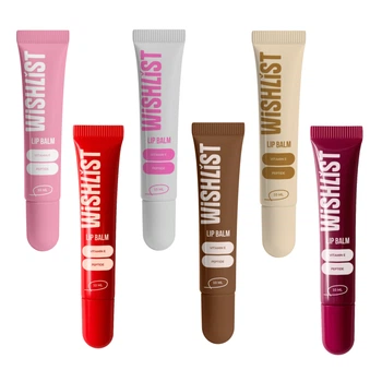 Набір 6 бальзамів-блисків для губ Espresso Noir & Ruby Nectar & Blessed Honey & Crystal Sorbet & Sweet Candy & Velvet Coral WishList Lip Gloss Balms (652890)
