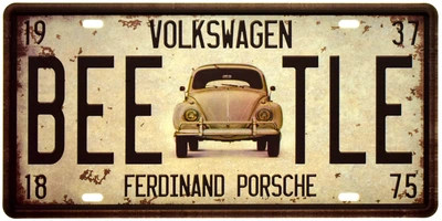 Металлическая табличка "Volkswagen (BEETLE)" (ms-001178)