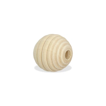 Бусина деревянная "Улик" 17*18мм, некрашеная буковая, слингобусы для творчества