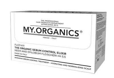 Эликсир для контроля жирности кожи головы MY.ORGANICS The Organic Sebum Control Elixir 6 х 6 мл, балансирующий уход для нормализации себума и свежести волос