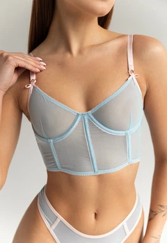 Жіночий бюстгальтер ліф Staff uni light blue 75C синій