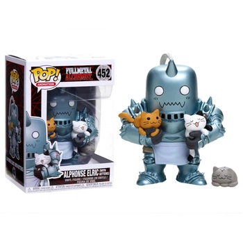 Фігурка Фанко Поп 452 Альфонс Елрік з кошенятами (Funko Pop Alphonse Elric with Kittens) з аніме Сталевий Алхімік