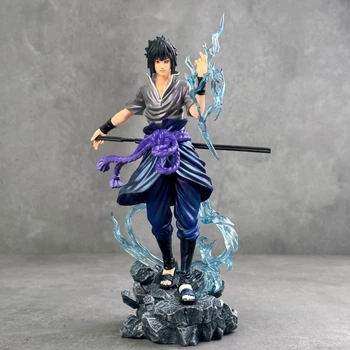 Аниме фигурка Sasuke Uchiha 25 см коллекционная статуэтка Саске Учиха из ПВХ | Anime Figure Sasuke