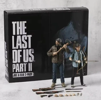 Набор фигурок NECA The Last of Us Part II Джоэл и Элли с луком 18 см (2 фигурки)