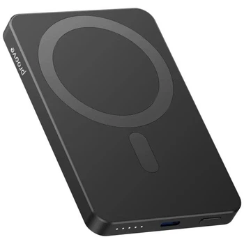Павербанк Proove 5000 mAh 20W Carbon Slim Magnetic Power Bank з бездротовою зарядкою Qi 15W (PBCS20010001) Black