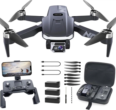 NAFYRE N11 PRO GPS дрон з 4K камерою, 90 хв польоту, автофоллов, автоповернення, FPV 5G, безщітковий