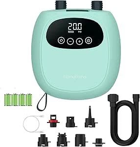 Electric sup pump 20 psi, акумуляторна портативна помпа, paddle board, каяк, wind wing