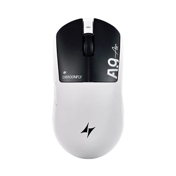 Бездротова ігрова миша ATK Dragonfly A9 Air Shadow White: сенсор PAW3950 Ultra, 8000Hz та ультралегка вага 47г