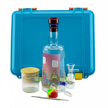 Подарунковий набір для паління Whisky Bottle Set SG 14 (14.5 мм) у кейсі, 25 см