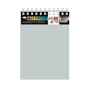Блокнот А5 В-БП5-80(Gray) 80 листов, пружина сверху