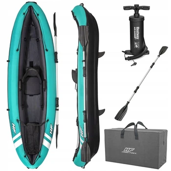 Каяк надувний Bestway Hydro-Force Ventura Elite X1 280 х 86 см, блакитно-чорний