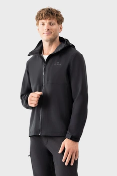 Вітровка AVECS чорна з матеріалу Softshell з капюшоном 50560/1 3XL