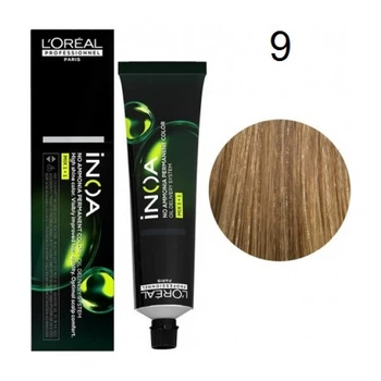 Краска для волос L'Oreal Professionnel INOA (Naturals Series) - 9 very light blonde-60мл.
