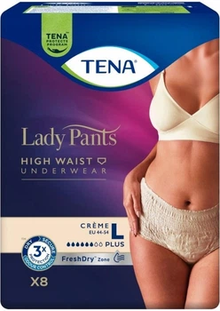 Majtki chłonne damskie Tena Lady Pants Plus Creme L 8 szt (7322542297360)