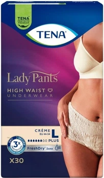 Majtki chłonne damskie Tena Lady Pants Plus Creme L 30 szt (7322542297544)