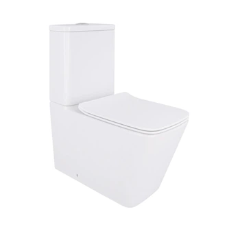 Унитаз напольный Qtap Crow Eco безободковый с сиденьем Soft-close QTCRO27W48750