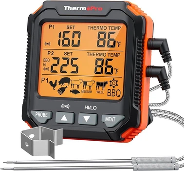 Професійний термометр для гриля та барбекю ThermoPro TP-717 Двоканальний