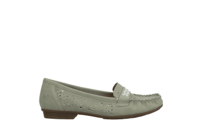 Мокасини жіночі Rieker 40 зелений (40069-52/40/ЦО0006878)
