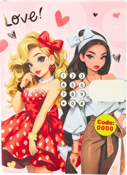 Pamiętnik zamykany na kod Lean Toys z dźwiękiem 20.5 x 15.5 x 4 cm (5905991083269)