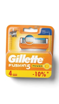 Сменные картриджи для бритья Gillette Fusion Power 4шт