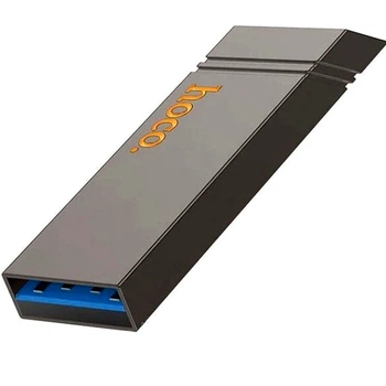 Флеш-накопичувач USB 3.2 256GB металевий вологозахищений міцний удар Hoco UD13 Clever сірий