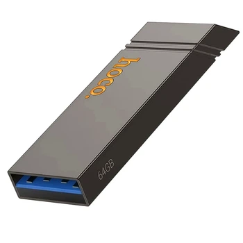 Флеш-накопитель USB 3.2 64GB металл влагозащищённый ударопрочный Hoco UD13 Clever