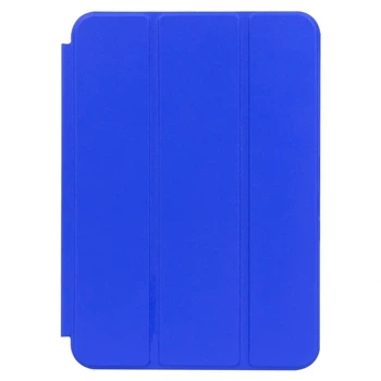 Чехол Smart Case для iPad mini 2024 и 6 2021 защитный аксессуар с экокожи с функцией подставки цвет синий