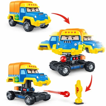 Игрушка Робокар Поли Почер Robocar Poli Poacher, трансформер со стрельбой ракетами и набором дорожных знаков