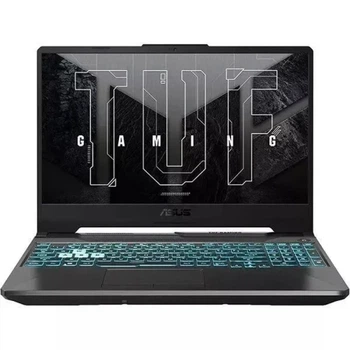 Ноутбук 15" Asus TUF Gaming A15 FA506NCG-HN272 Black, 15.6" (1920x1080, IPS, 144Hz), AMD Ryzen 7 7445HS (6x3.2-4.7GHz), 16GB DDR5, SSD 512GB, GeForce RTX 3050 4GB, Web, LAN, Wi-Fi 6, Bluetooth 5.3, Type-C/3xUSB 3.2, HDMI, 48Wh, DOS