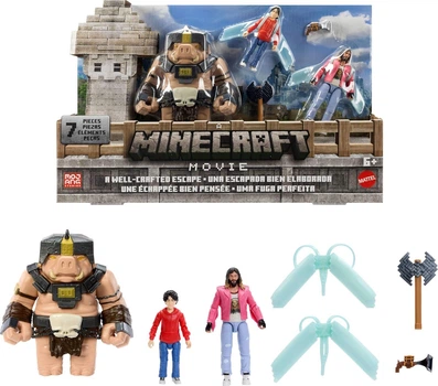 Игрушка Майнкрафт Minecraft Movie A Well-Crafted Escape Figure Pack with 3 Action Figures and 4 Accessories