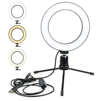 Кольцевая светодиодная лампа Ring Fill Light QX-160 + металлический штатив