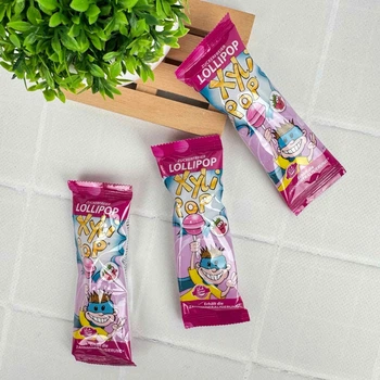 Цукерки з ксилітом Miradent XyliPop (полуниця), 3 шт