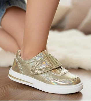Кроссовки ортопедические для девочки WeeStep 3353 золотые 22 (стелька 14,3см)