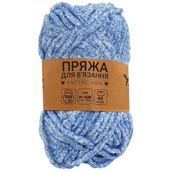 Пряжа для вязания плюшевая Craft time 100 г, 60 м тонн №А28 - 648188