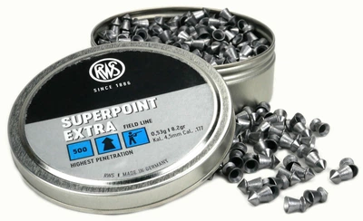 Пули RWS Superpoint Extra (4.5мм, 0.53г, 500шт)