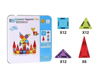 Різнокольорові Магнітні Блоки Magnetic Blocks Tiles 42 шт
