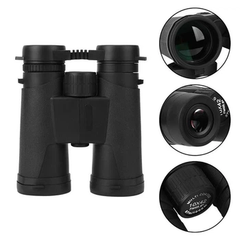 Бінокль Binoculars LD 214 10x42 з призмою BAK4, багатошарове покриття FMC, водонепроникний прогумований корпус, кут огляду 7.4°, для полювання, туризму та спостереження за птицями