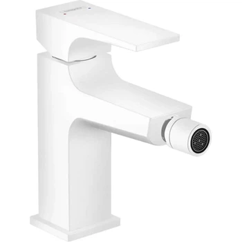 Смеситель для биде Hansgrohe Metropol однорычажный, белый матовый (32520700)