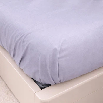 Простынь на резинке Бязь PaniPava Love Grey Серый 160*200 высота 25 см