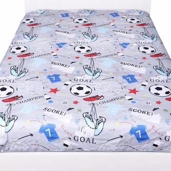 Простирадло без резинки Бязь Football Vibe 110*160 см Сірий