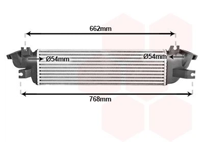 Интеркулер MITSUBISHI L200 15+ (пр-во Van Wezel) Van Wezel (32014703)