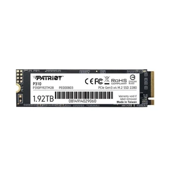 Накопичувач SSD M.2 Patriot P310 1920GB PCIe Gen3x4 NVMe 2280 3D NAND TLC Black (P310P192TM28)