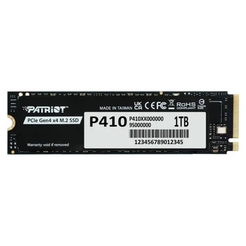Накопичувач SSD M.2 Patriot P410 1TB PCIe Gen4x4 NVMe 2280 3D NAND TLC Black (P410P1TBM28H)