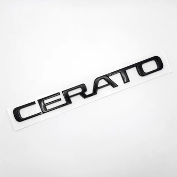 Емблема напис Cerato KIA (ABS, чорний, глянець) 20,3*1,8 см