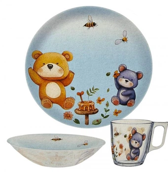 Набор детской столовой посуды Luminarc Bears Feast X3063 3пр