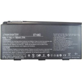 Акумулятор для ноутбука MSI BTY-M6D 7800mAh 6cell 11.1V Li-ion (A47040)