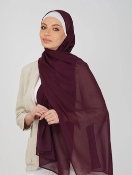 Шарф Shein sc2410011009989991 one size бордовий (100008519)