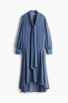 Платье с завязками H&M 1265186001c61 XXL синее (100009361)