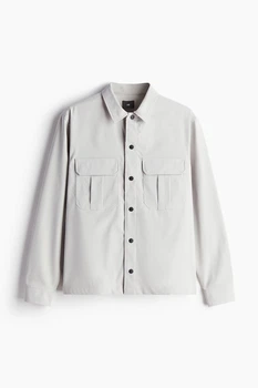 Куртка-рубашка H&M 1231704002c61 L серая (100009468)