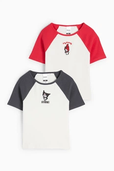 Комплект футболок из хлопка (2шт.) C&A 2243015c61 170см комбинированный (100009163)